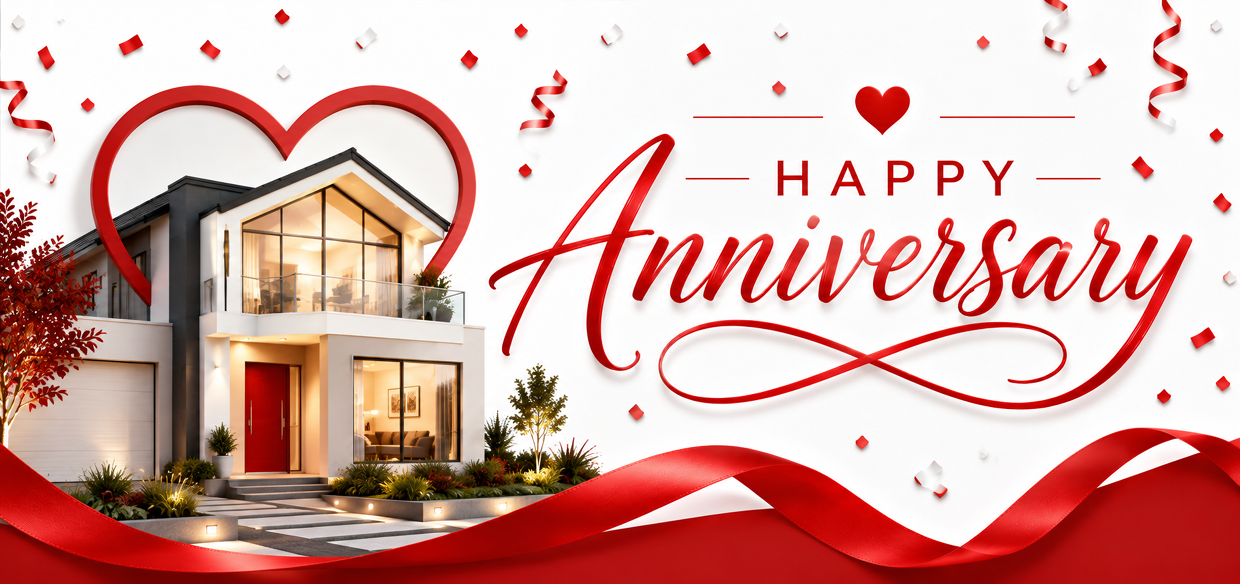 Home anniversary card