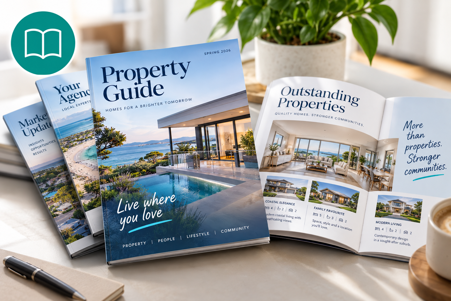 Property Magazine and Property Guide variation for real estate agents