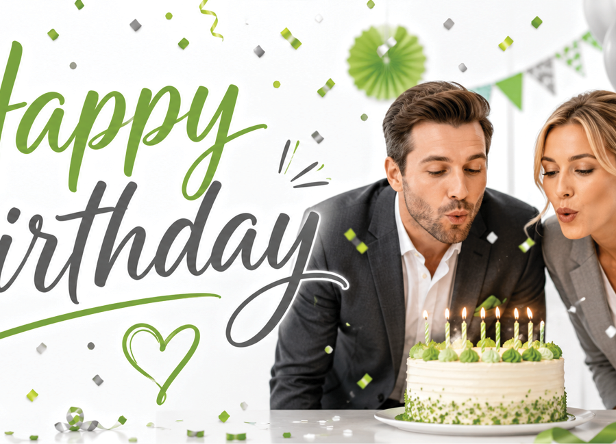 Birthday cards for real estate clients