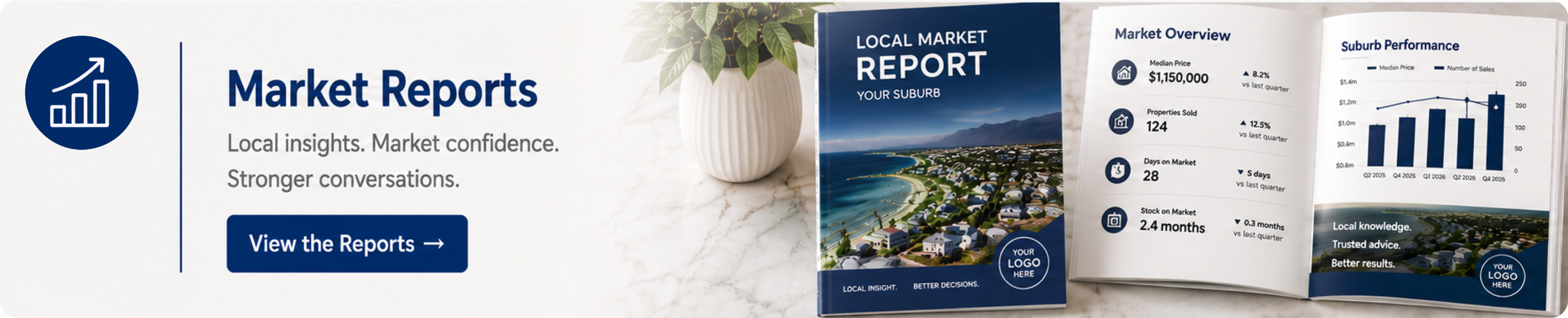 Market Reports for real estate agents — newsletters and booklets